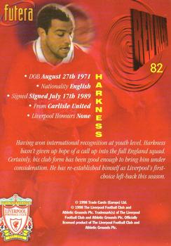 1998 Futera Liverpool #82 Steve Harkness Back