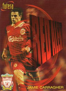 1998 Futera Liverpool #87 Jamie Carragher Front