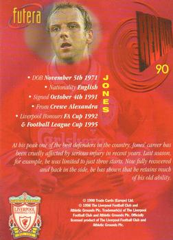 1998 Futera Liverpool #90 Rob Jones Back