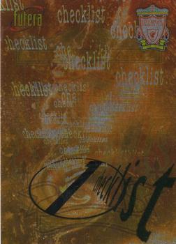 1998 Futera Liverpool #97 Checklist 1 Front