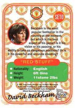 1997-98 Futera Manchester United Fans' Selection - Special Edition #SE10 David Beckham Back