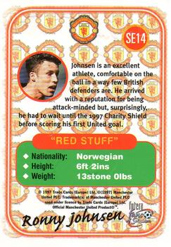 1997-98 Futera Manchester United Fans' Selection - Special Edition #SE14 Ronny Johnsen Back