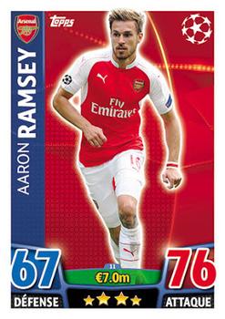 2015-16 Topps Match Attax UEFA Champions League French #11 Aaron Ramsey Front