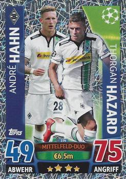2015-16 Topps Match Attax UEFA Champions League German #234 Andre Hahn / Thorgan Hazard Front
