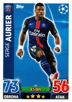 2015-16 Topps Match Attax UEFA Champions League Polish #61 Serge Aurier Front