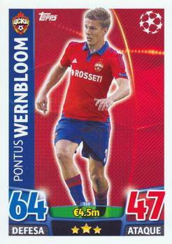 2015-16 Topps Match Attax UEFA Champions League Portuguese #350 Pontus Wernbloom Front