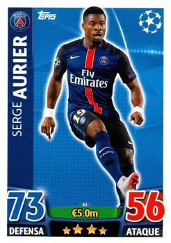 2015-16 Topps Match Attax UEFA Champions League Spanish #61 Serge Aurier Front