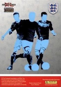 2016 Panini Adrenalyn XL England #7 Wayne Rooney / Danny Welbeck / Theo Walcott Back