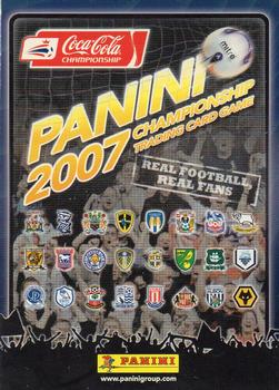 2007 Panini Coca-Cola Championship #89 Dean Leacock Back