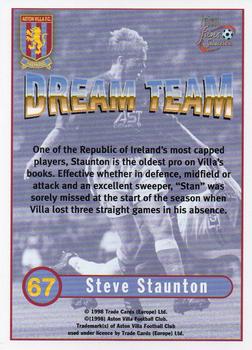 1998 Futera Aston Villa Fans Selection #67 Steve Staunton Back