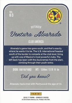 2016-17 Donruss #63 Ventura Alvarado Back