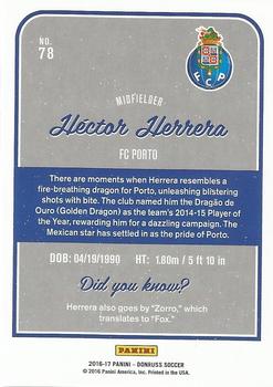 2016-17 Donruss #78 Hector Herrera Back