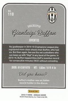 2016-17 Donruss #110 Gianluigi Buffon Back
