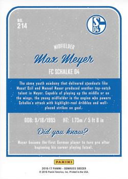 2016-17 Donruss #214 Max Meyer Back