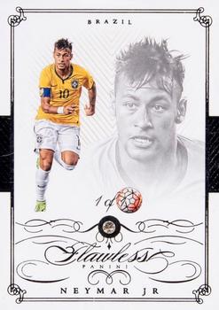 2015-16 Panini Flawless - Black #15 Neymar Jr Front