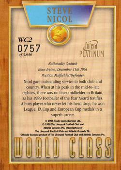 1998 Futera Liverpool - World Class #WC2 Steve Nicol Back