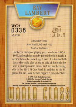 1998 Futera Liverpool - World Class #WC4 Ray Lambert Back