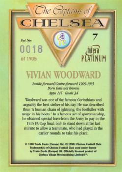 1998 Futera Platinum The Captains of Chelsea #7 Vivian Woodward Back