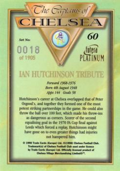 1998 Futera Platinum The Captains of Chelsea #60 Ian Hutchinson Back