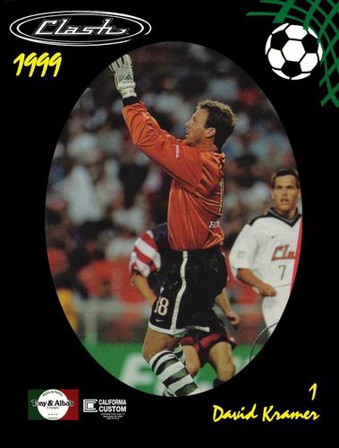1999 San Jose Clash Lineup Cards #5 David Kramer Front