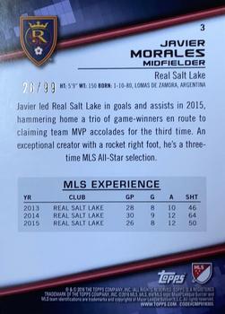 2016 Topps MLS - Blue #3 Javier Morales Back