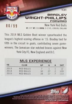 2016 Topps MLS - Blue #131 Bradley Wright-Phillips Back
