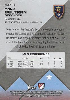 2016 Topps MLS - 2015 All-Stars #MLSA-13 Tony Beltran Back