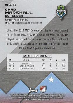 2016 Topps MLS - 2015 All-Stars #MLSA-15 Chad Marshall Back