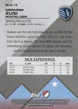 2016 Topps MLS - 2015 All-Stars #MLSA-19 Graham Zusi Back