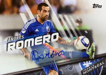 2016 Topps MLS - Base Autographs #128 Andres Romero Front