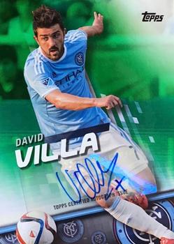 2016 Topps MLS - Base Autographs Green #100 David Villa Front