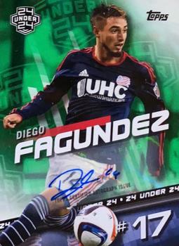 2016 Topps MLS - Base Autographs Green #173 Diego Fagundez Front