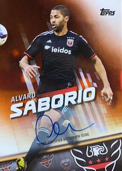 2016 Topps MLS - Base Autographs Orange #66 Alvaro Saborio Front