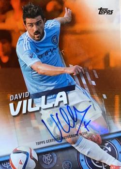 2016 Topps MLS - Base Autographs Orange #100 David Villa Front