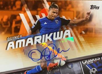 2016 Topps MLS - Base Autographs Orange #105 Quincy Amarikwa Front