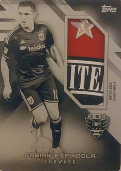 2016 Topps MLS - Jumbo Relics Printing Plates Black #JR-FE Fabian Espindola Front