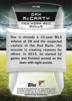 2016 Topps MLS - Presence of the Pitch #PP-DM Dax McCarty Back