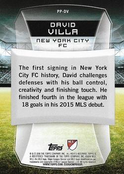 2016 Topps MLS - Presence of the Pitch #PP-DV David Villa Back