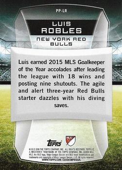 2016 Topps MLS - Presence of the Pitch #PP-LR Luis Robles Back