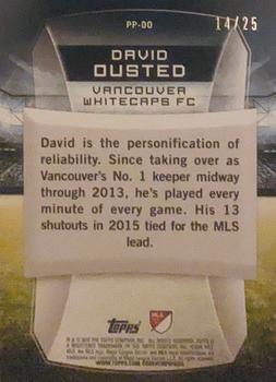 2016 Topps MLS - Presence of the Pitch Orange #PP-DO David Ousted Back