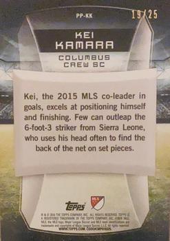 2016 Topps MLS - Presence of the Pitch Orange #PP-KK Kei Kamara Back