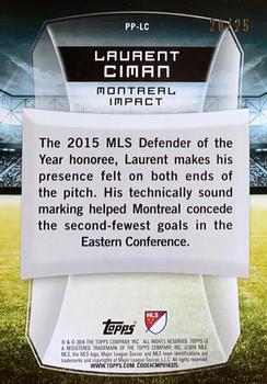 2016 Topps MLS - Presence of the Pitch Orange #PP-LC Laurent Ciman Back