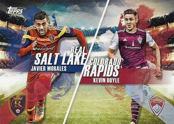 2016 Topps MLS - Rooted Rivalries #RR-RSLCR Javier Morales / Kevin Doyle Front