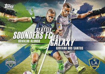 2016 Topps MLS - Rooted Rivalries #RR-SSLA Osvaldo Alonso / Giovani Dos Santos Front