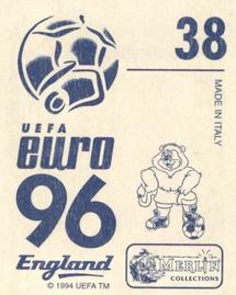 1996 Merlin's Euro 96 Stickers #38 Stephane Henchoz Back
