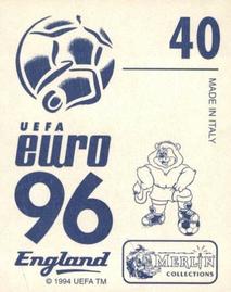 1996 Merlin's Euro 96 Stickers #40 Dominique Herr Back