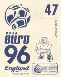 1996 Merlin's Euro 96 Stickers #47 Stephane Chapuisat Back
