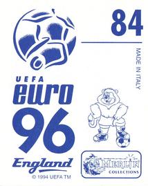 1996 Merlin's Euro 96 Stickers #84 John Collins Back