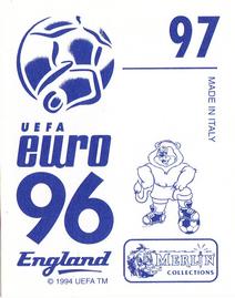 1996 Merlin's Euro 96 Stickers #97 John Collins Back