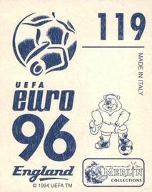 1996 Merlin's Euro 96 Stickers #119 Borislav Mikhailov Back